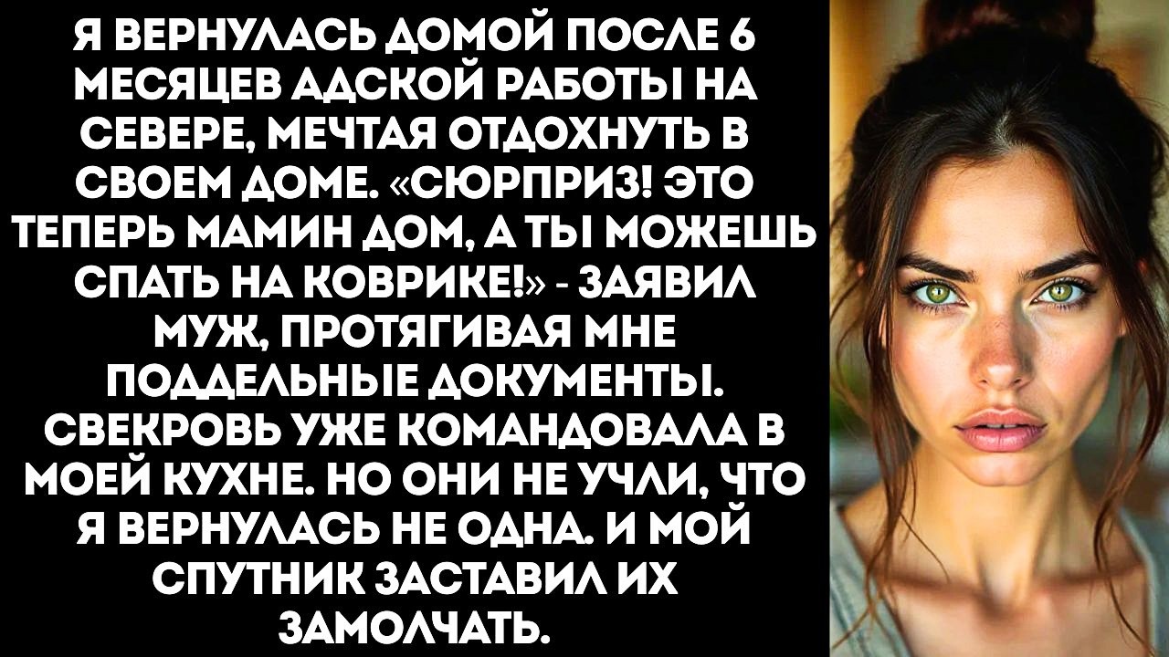 «Пока ты гнила на вахте, я переписал твой дом на маму!» — смеялся муж. Но он забыл про ОДНУ вещь...
