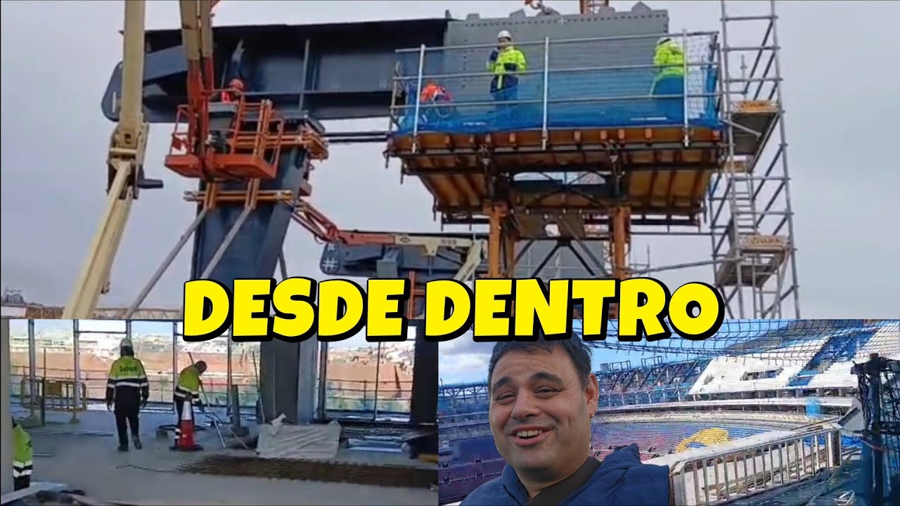 ARRANCA LA  CUBIERTA EN EL CAMP NOU.