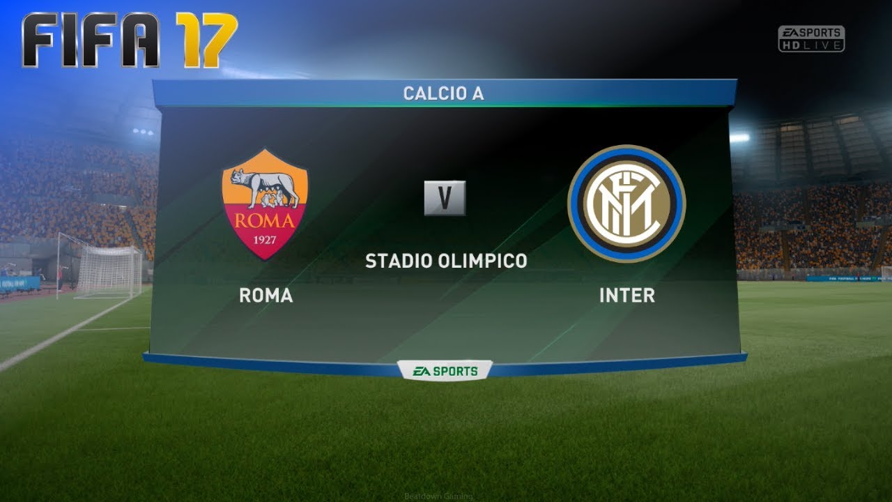 FIFA 17 - AS Roma vs. Internazionale @ Stadio Olimpico ('17/'18)