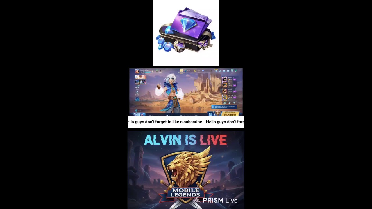 Giveaway on 100subscriber Road to Mythic Honor #MLBB Live