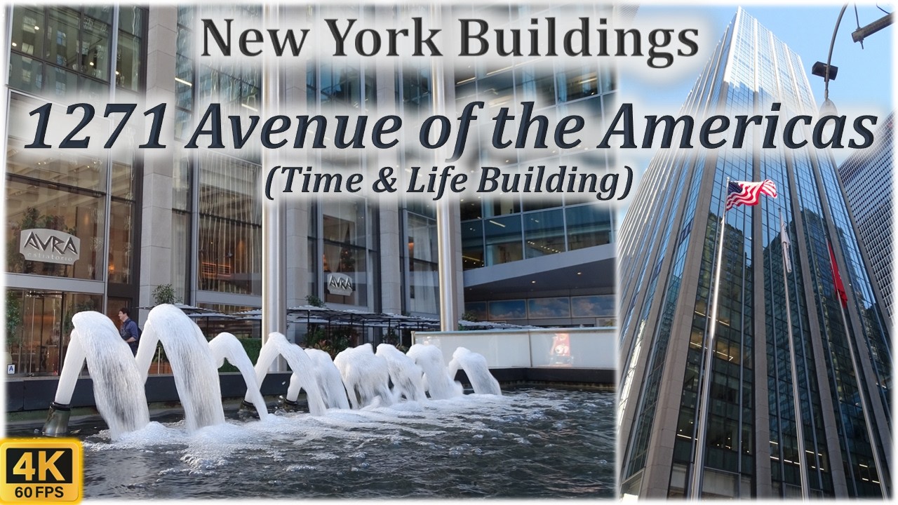 ❤ New York Buildings 4K ❤ 1271 Avenue of the Americas (Time & Life Building)