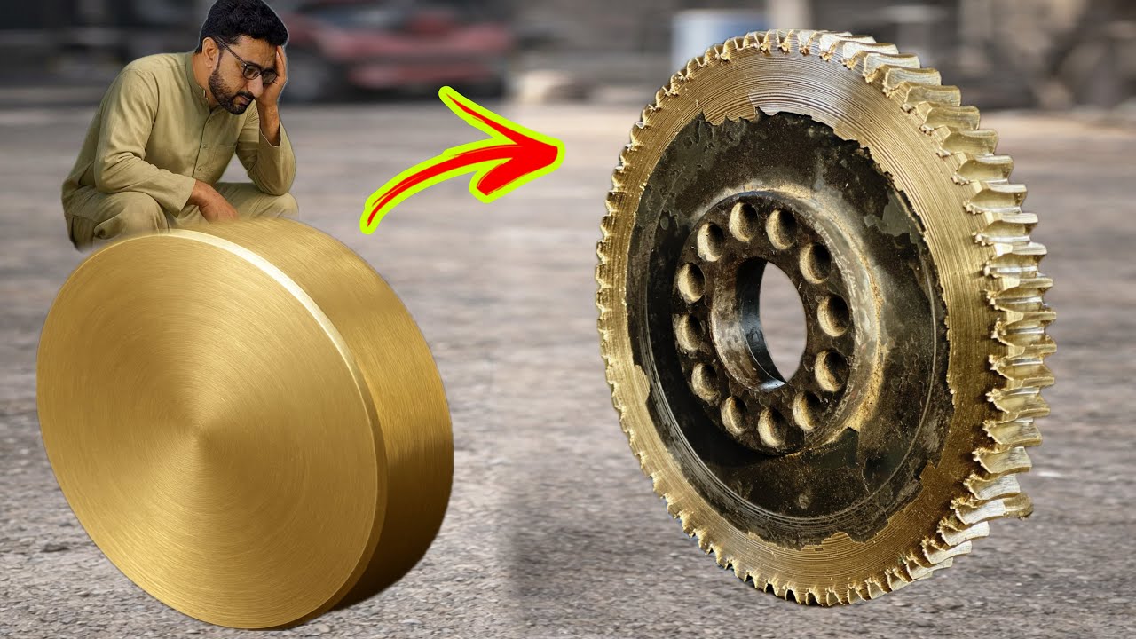 How to Afghan Mechanic Creates Heavy-Duty Gears from Raw Metal | Full Gear Making Process