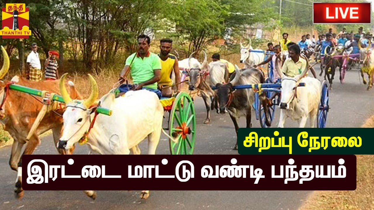 🔴LIVE : இரட்டை மாட்டு வண்டி பந்தயம் | இடம் : மதுரை | சிறப்பு நேரலை