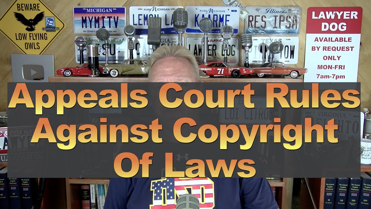 Appeals Court Rules Against Copyright of Laws