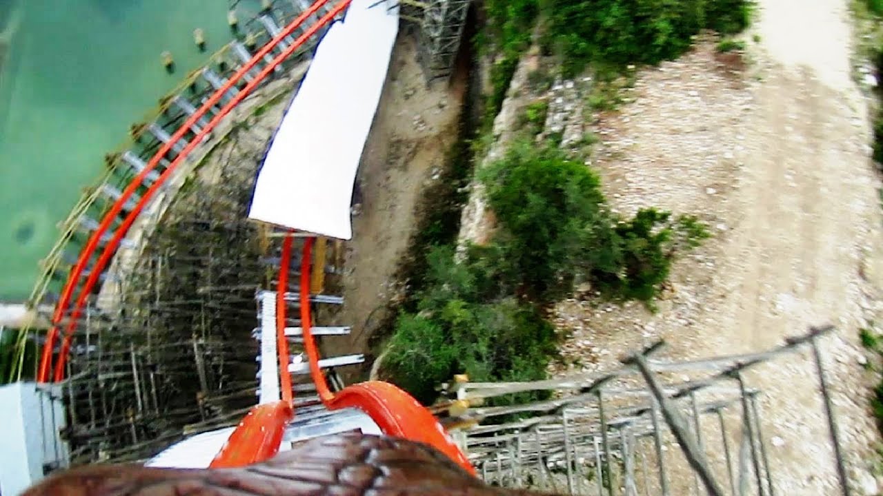 Iron Rattler front seat on-ride HD POV Six Flags Fiesta Texas