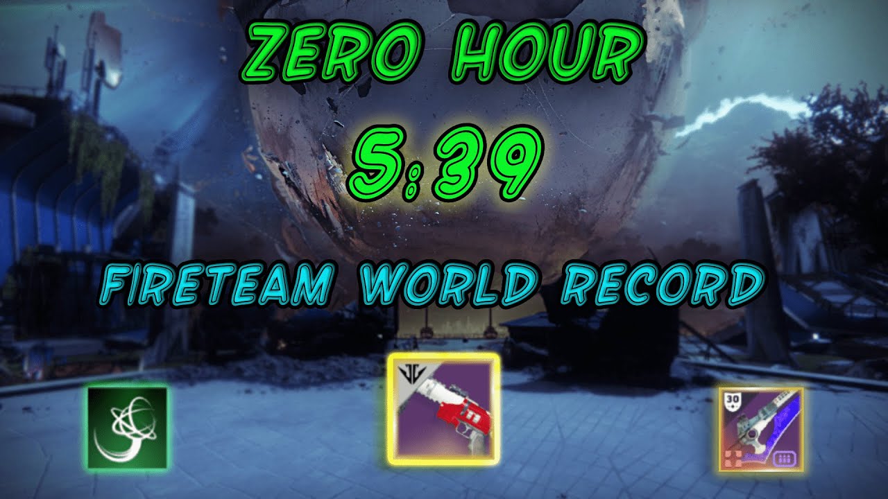 Zero Hour SPEEDRUN WR in 5:39!