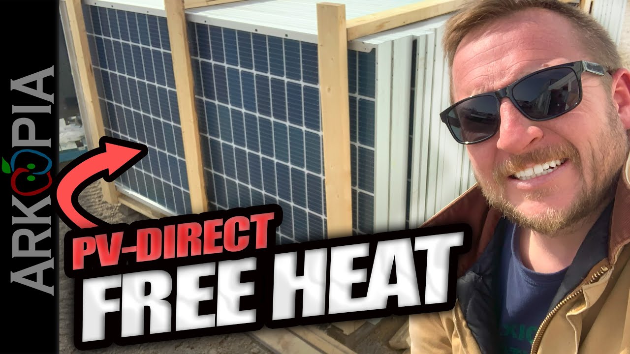 ☀️24,000 watts of free heat for the whole farm - PV Direct Water Heating project & concept.