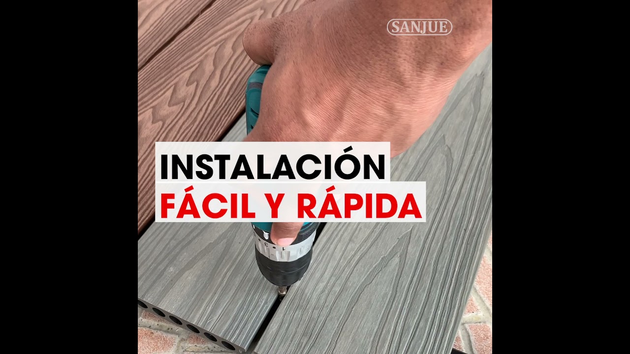 Piso Deck Para acabado de Jardin como Terraza, Area de Piscina o Balcones
