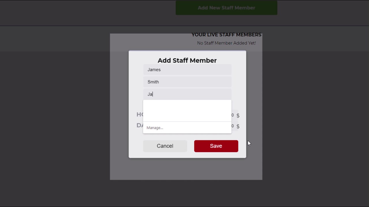 QuoteBoss Staff Settings - QuoteBoss, quoting, estimating & invoicing software for small business.