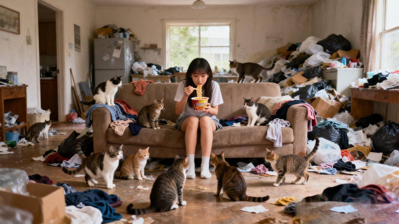 😥A person with depression lives with their cat! We need to help them.