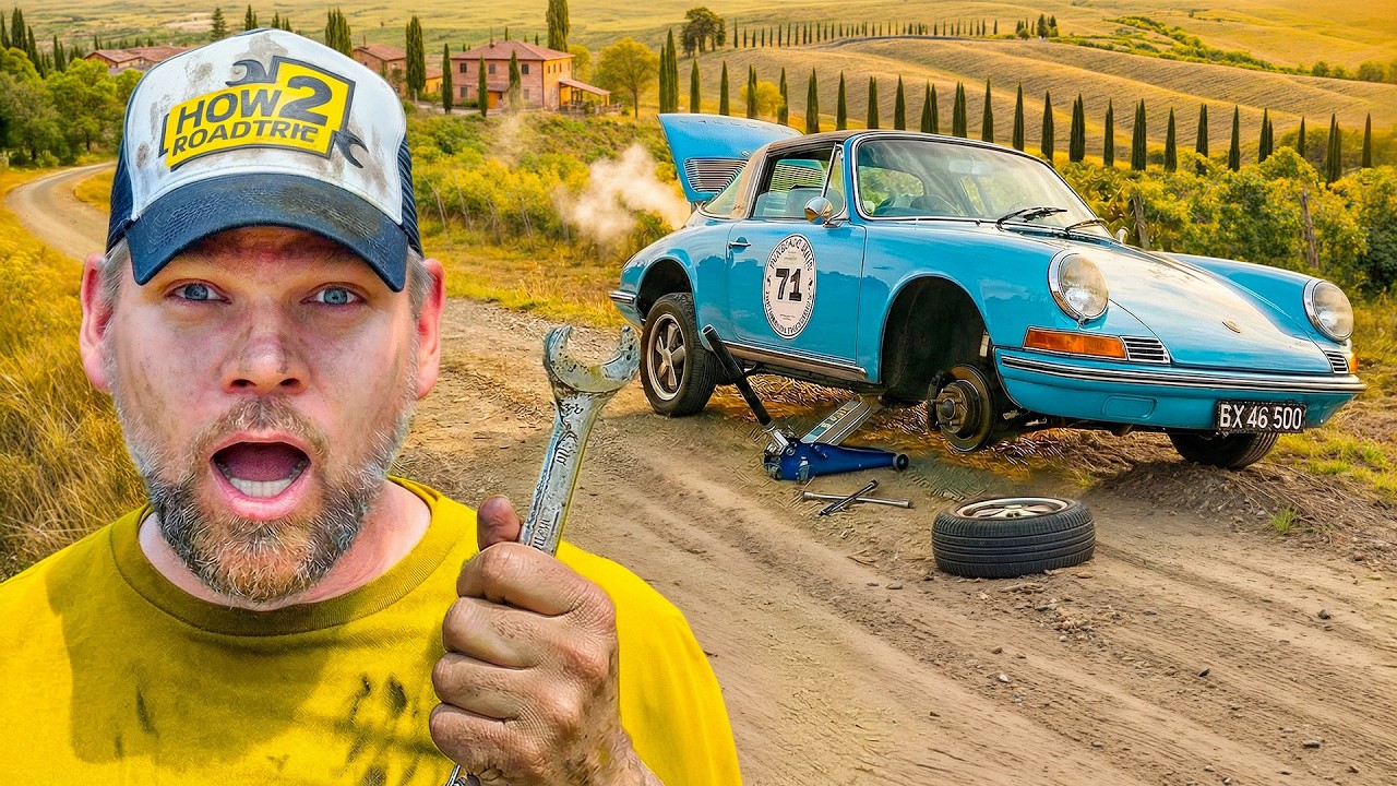 Ich Repariere einen Rallye Porsche 911 in Italien