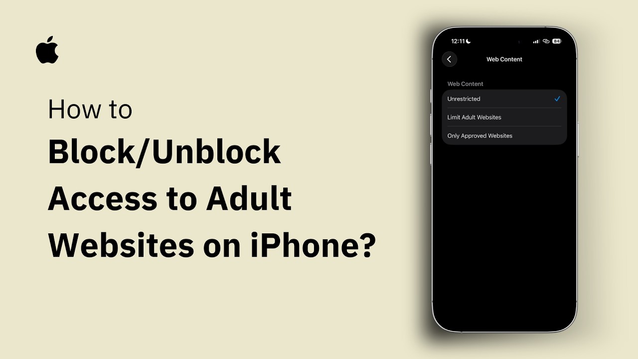 How To Block or Unblock Access To Adult Websites On iPhone - Step By Step