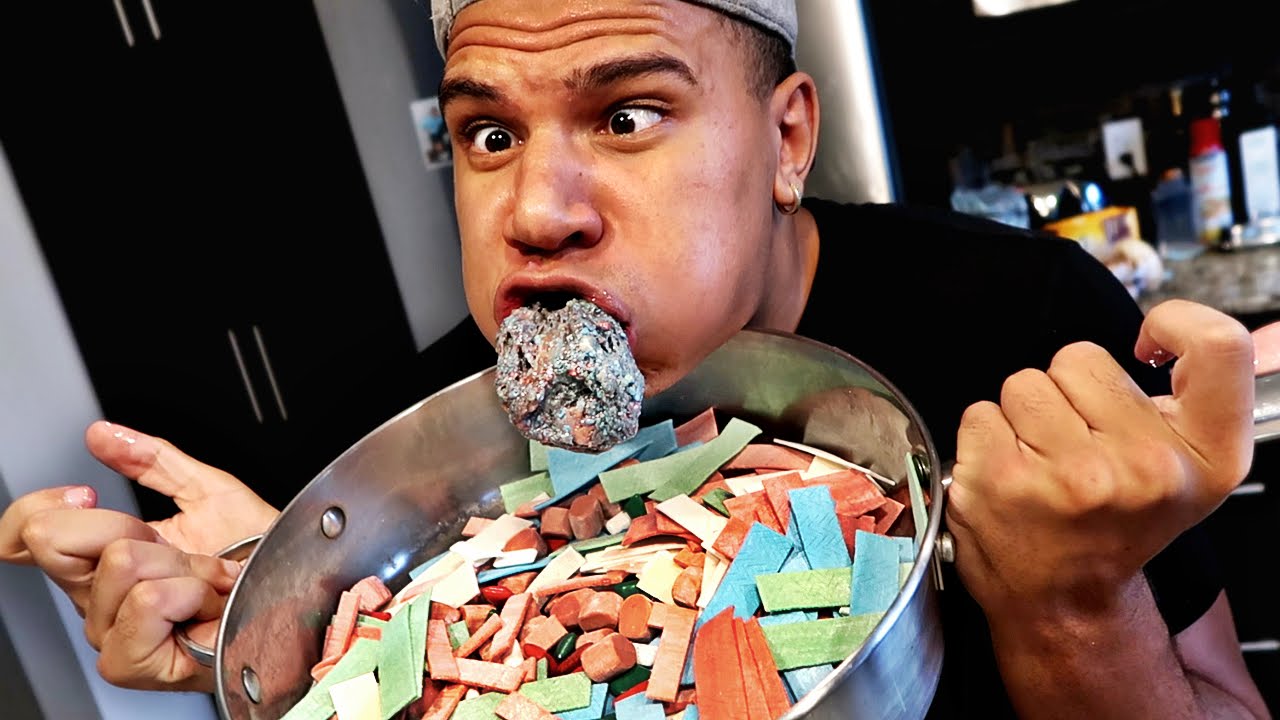 100 PIECES OF GUM!! (DO NOT ATTEMPT)