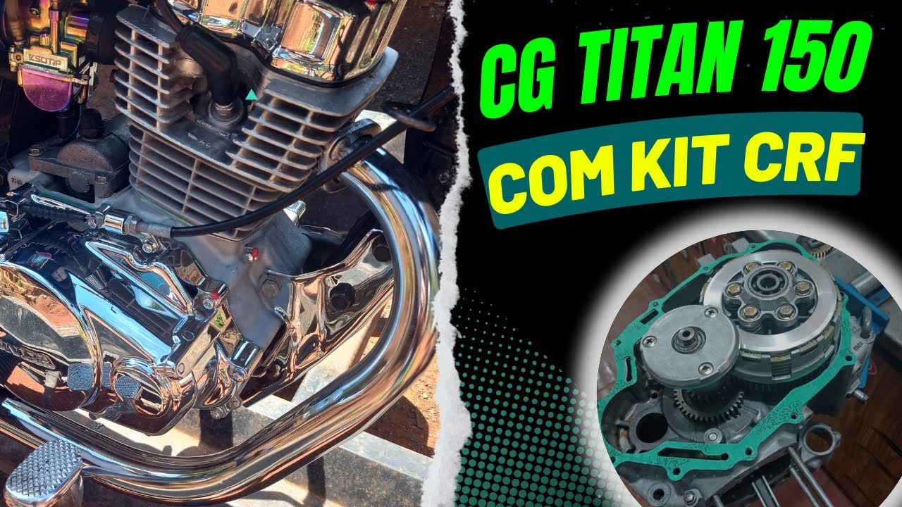 CG TITAN PREPARADA PRA 220cc COM KIT CRF - PROJETOS ALEM&Atilde;O PERFORMANCE