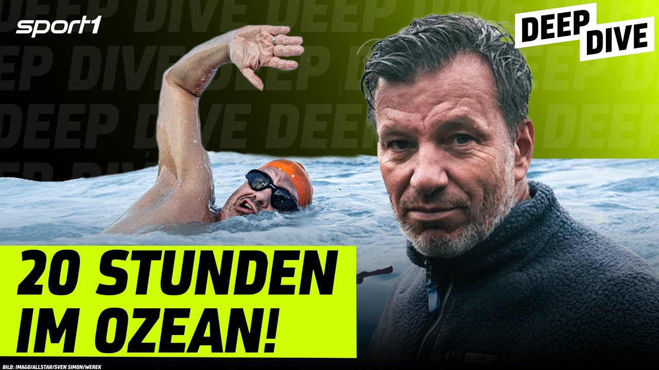 Nur in Badehose 42km durch den Ozean! Wie Extremschwimmer André sich überwindet | SPORT1 DEEP DIVE