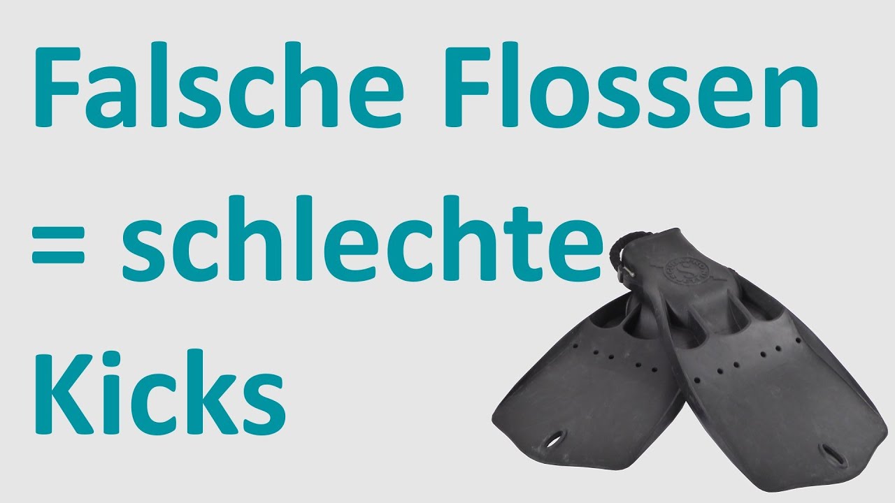 Die richtigen Flossen