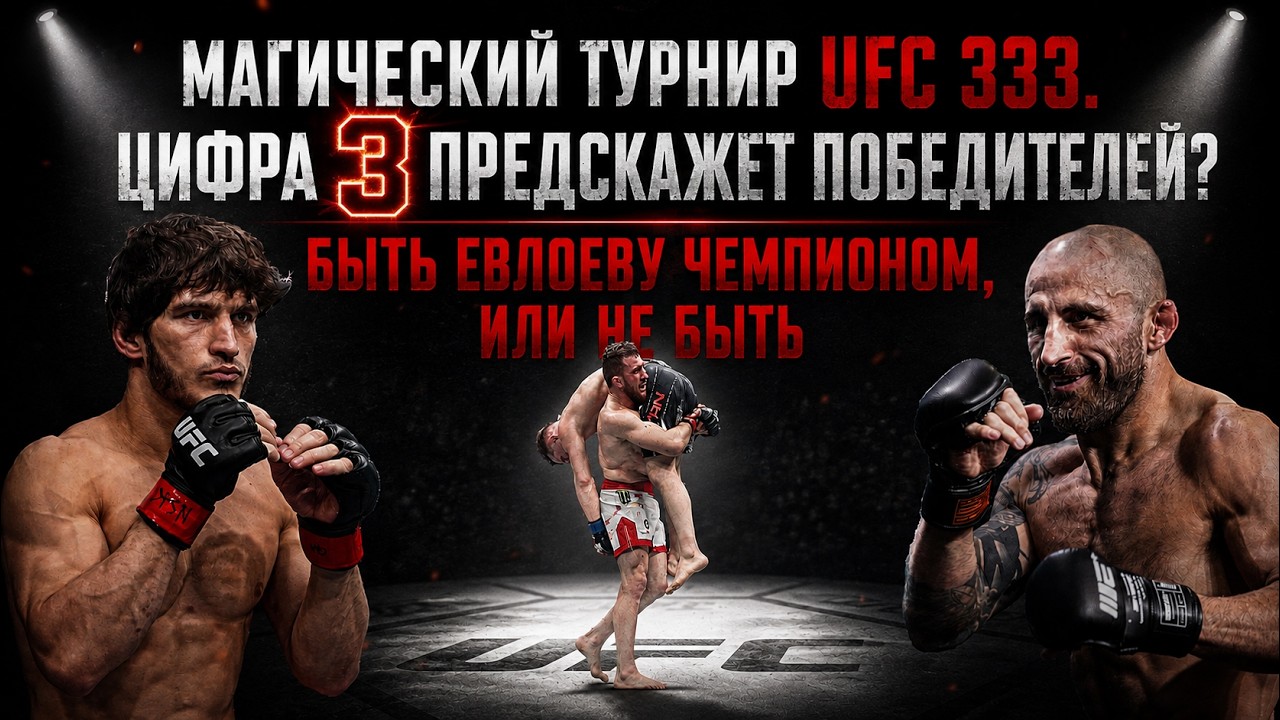 МАГИЧЕСКИЙ UFC 333! ЦИФРА 3 ПРЕДСКАЖЕТ НОВЫХ ЧЕМПИОНОВ?