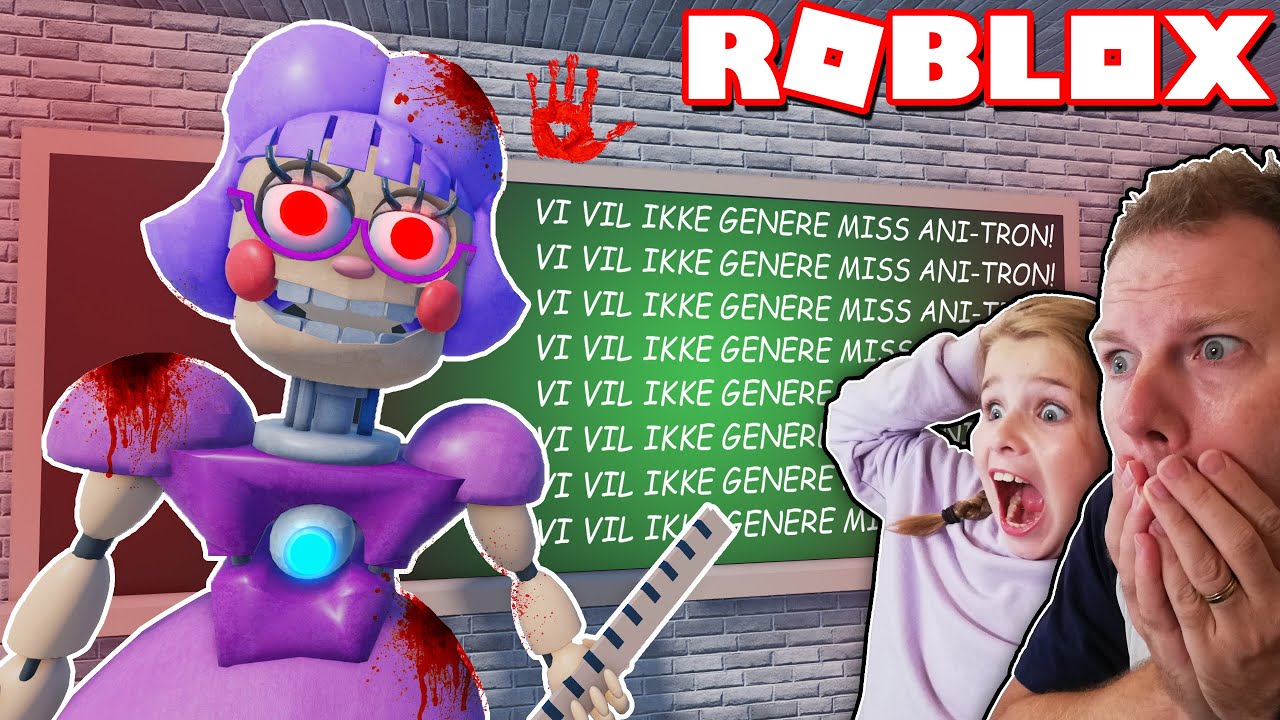 Vi FLYGTER Fra EFTERSIDNING! ESCAPE MISS ANI-TRON'S DETENTION Dansk ROBLOX