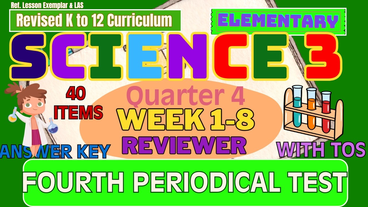 SCIENCE 3 Q4 Fourth Periodical Test