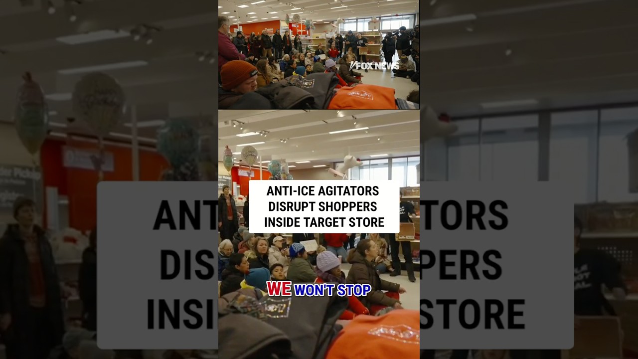WATCH: Anti-ICE agitators disrupt shoppers inside Target store #shorts #foxnews #us #news