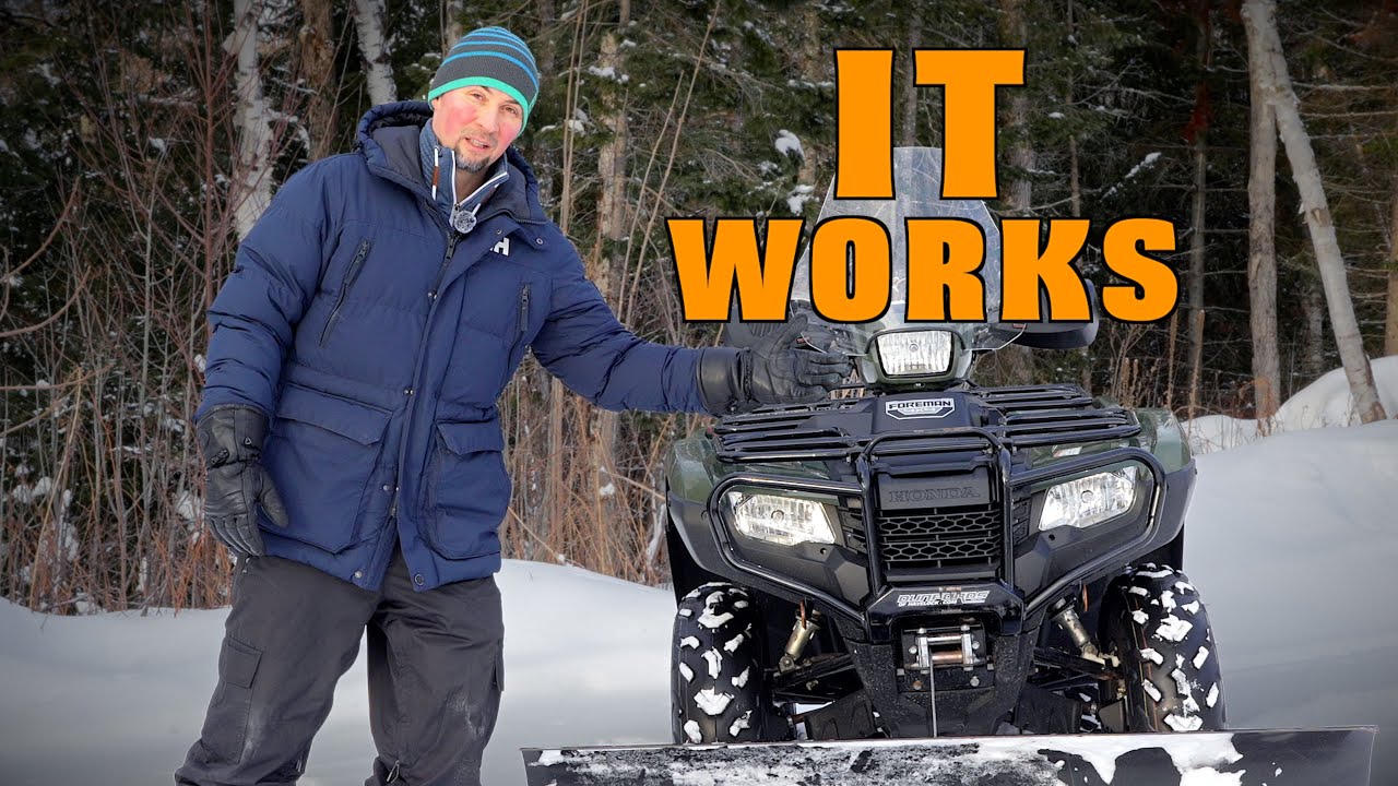 Жаль, что я не установил этот снегоотбойник для квадроцикла раньше.