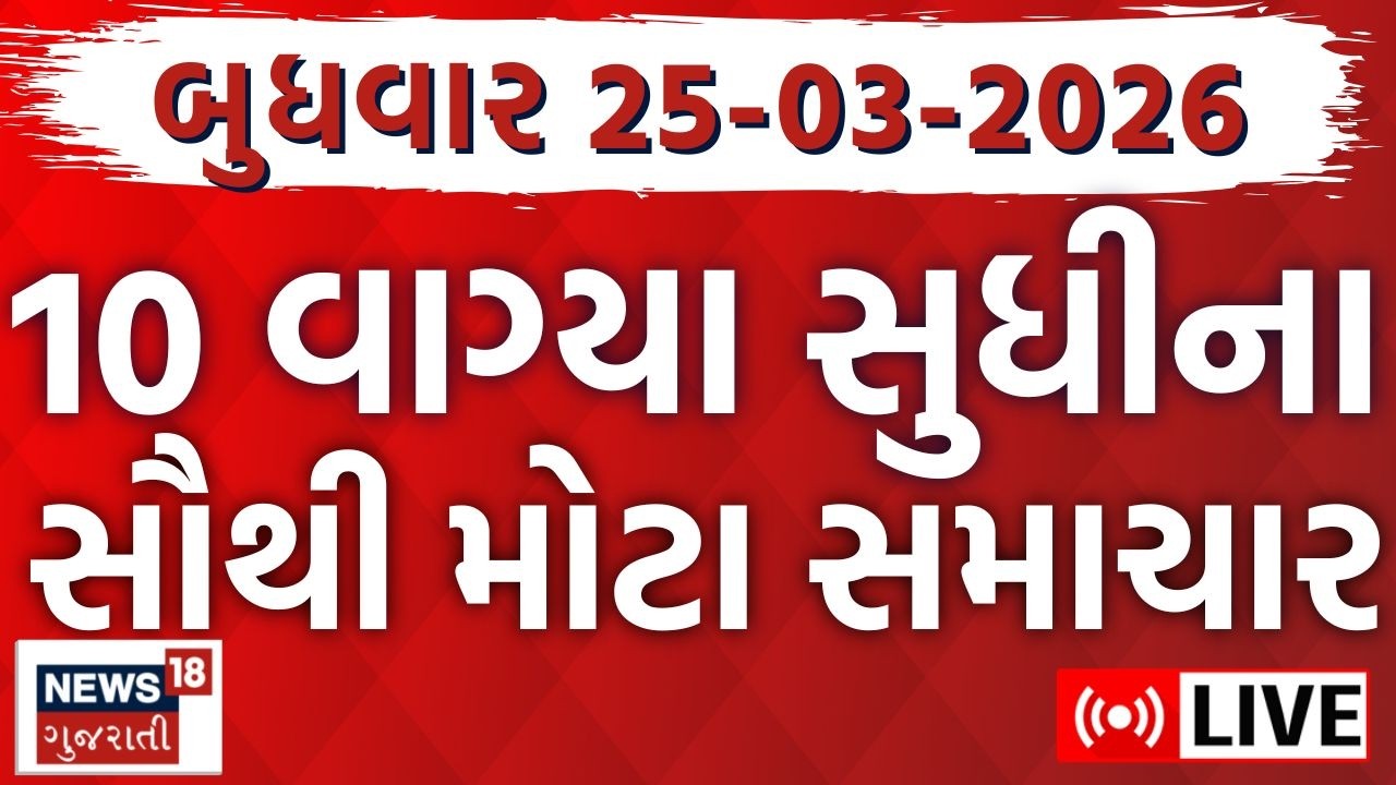🟠Gujarat Superfast News LIVE | આજના તમામ મહત્વના સમાચાર | Weather | Fatafat News | News18 Gujarati