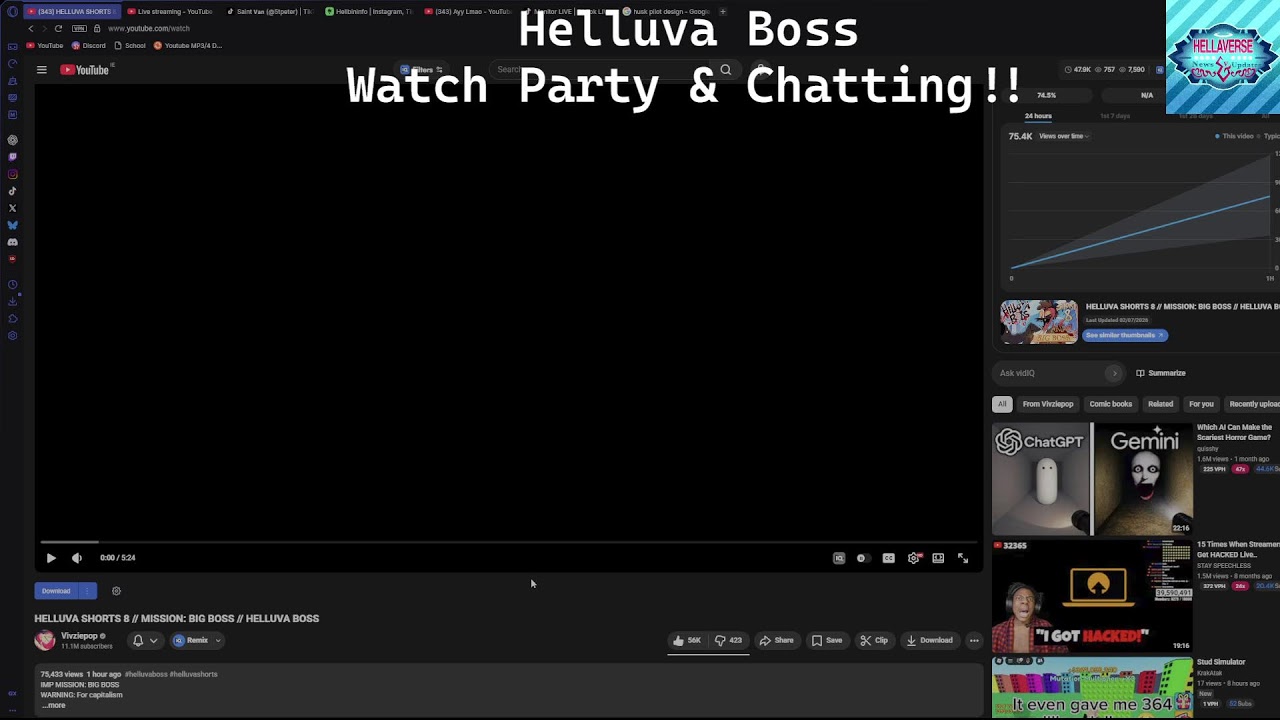 Watching the NEW Helluva Boss Short - 'BIG BOSS'