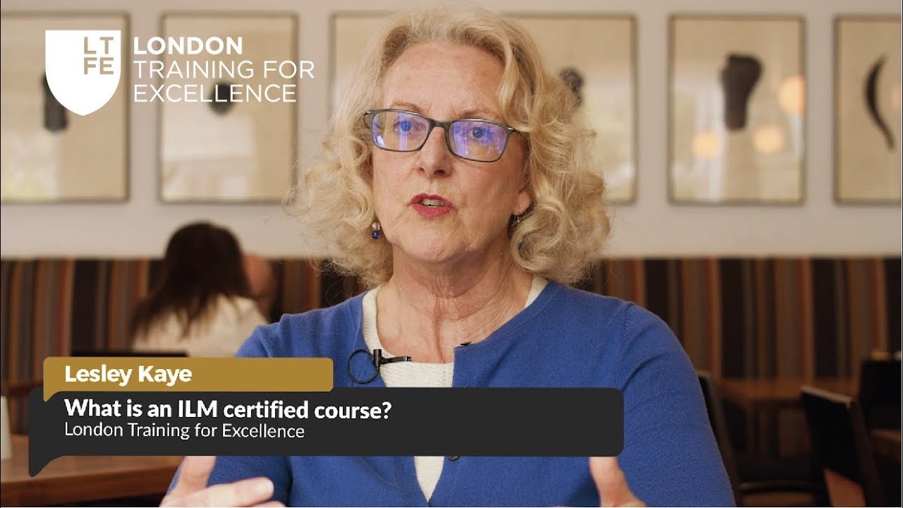 What is an ILM certified course?
