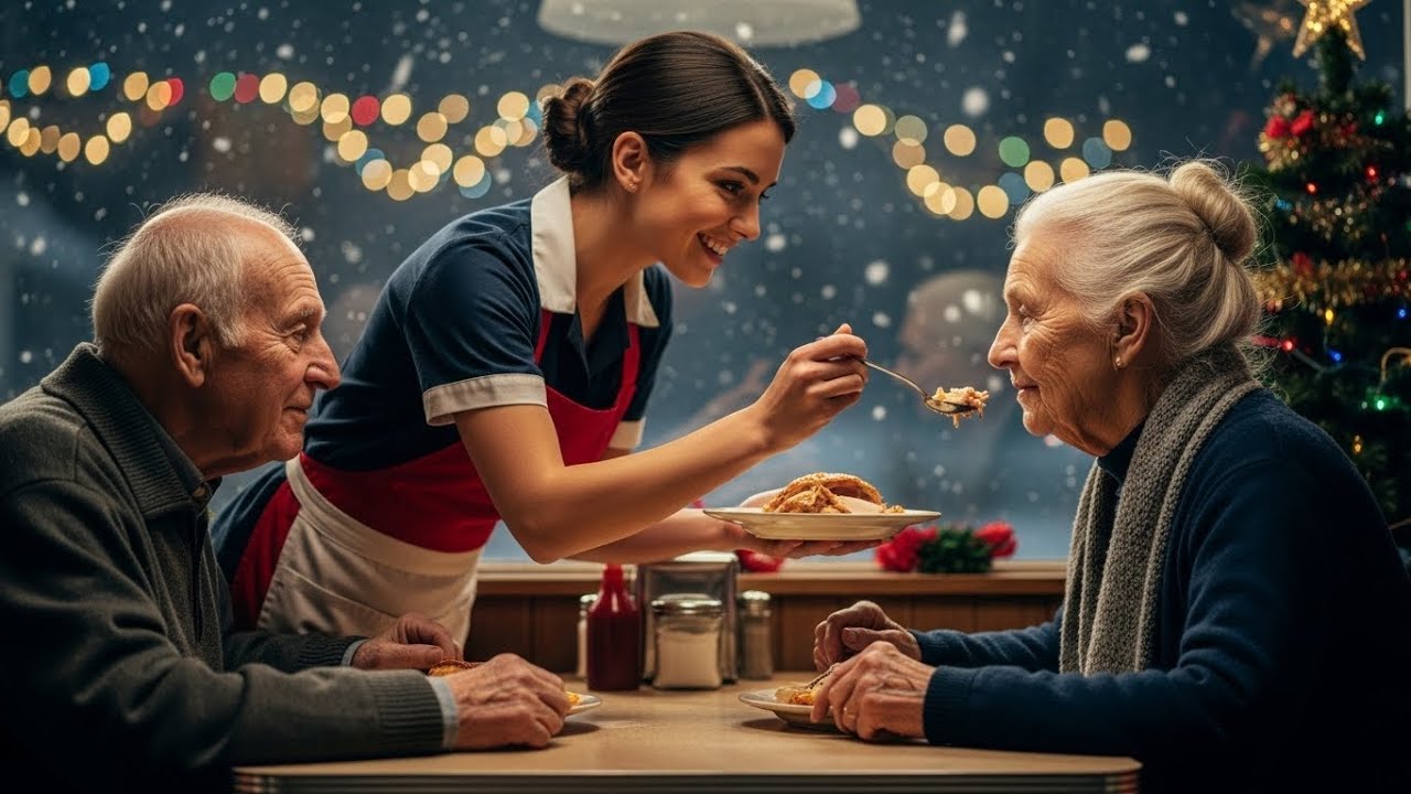 Kind Waitress Feeds Hungry Old Couple During Christmas Eve—Unaware They Were Billionaires