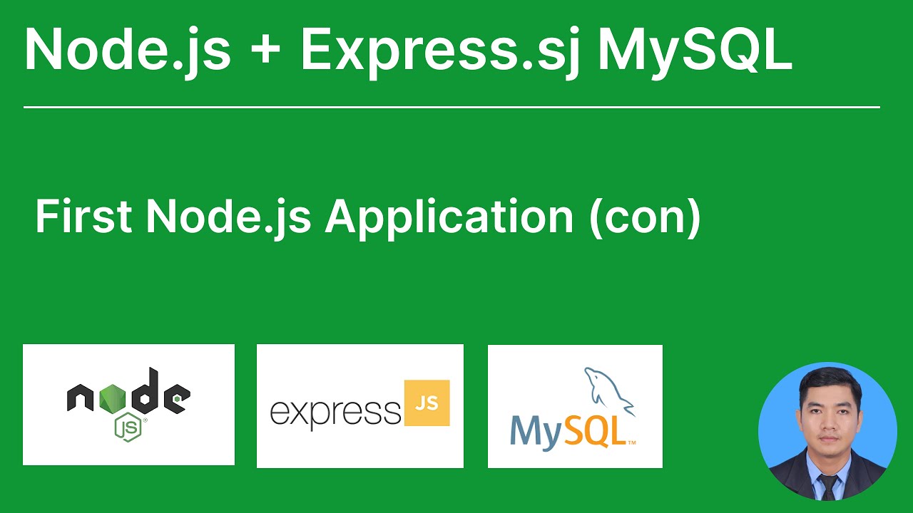 node.js first application (con) | speak khmer