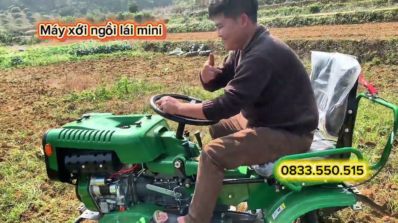 Máy xới đất 2 cầu: xới tơi, rộng, bừa ruộng nươc mịn, kéo chở phân, chở lúa.! Lh 0833.550.515 #may