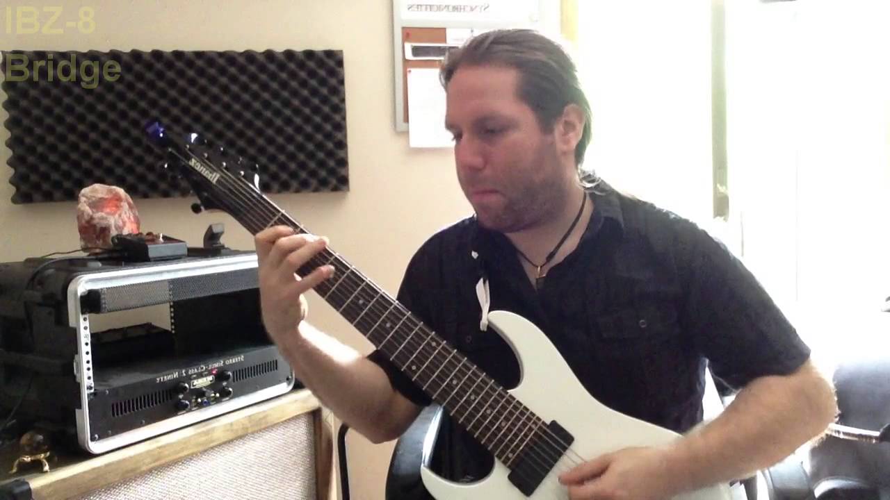 Ibanez RG8 Lace Alumitone Deathbucker & X-Bar Test