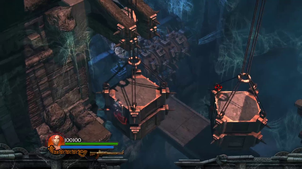 Lara Croft and the Guardian of Light - Level 03 'Spider Tomb' Extending Bridge Under 4 Minutes