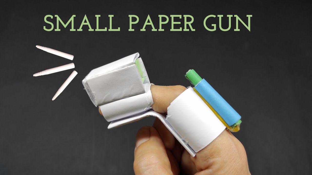 DIY- Mini Paper Gun | How to make a Paper Finger gun | Origami Simple paper gun
