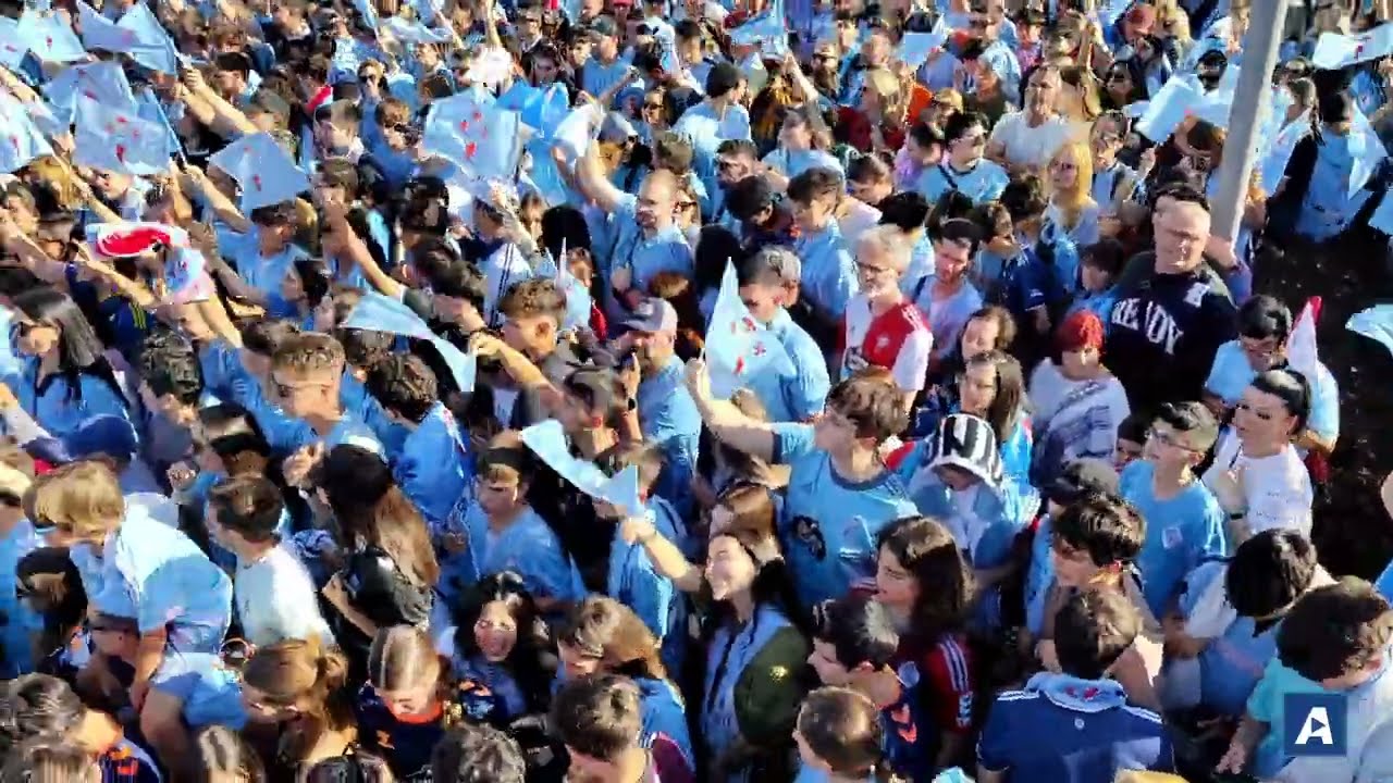 Fiesta del Celta con la afición por el billete a Europa y recepción en el Concello de Vigo