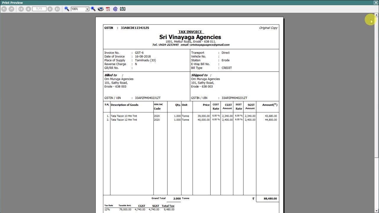 Cash Bill Credit Bill Mechanism in Sale thro BUSY Customization in English
