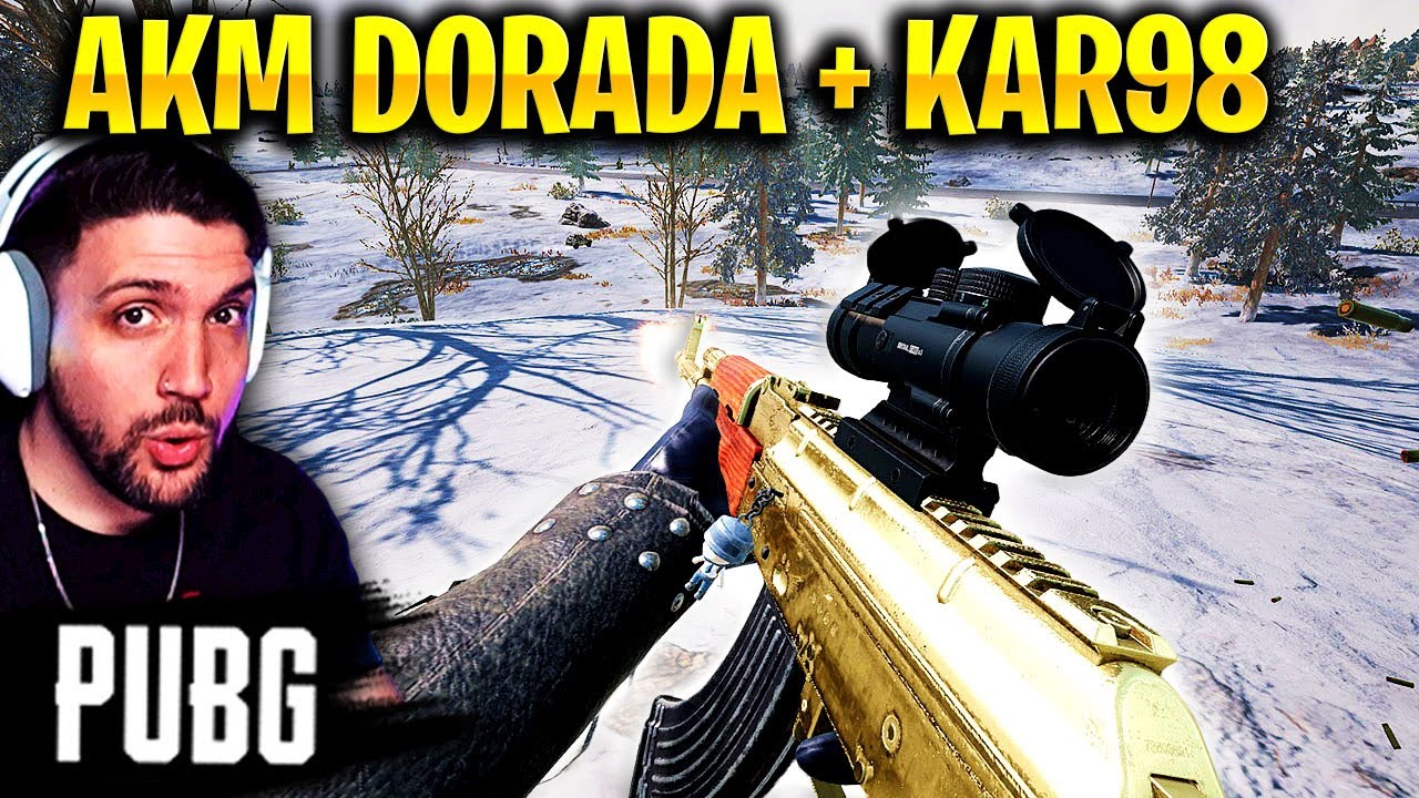 USE LA AKM DORADA con KAR98 en PUBG - CON ESTE COMBO GANARAS SIEMPRE!