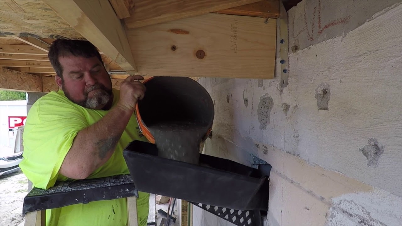 Cell Funnel Demonstration Video - REMODELING EXISTING BLOCK WALL DOOR -  SHORT VERSION