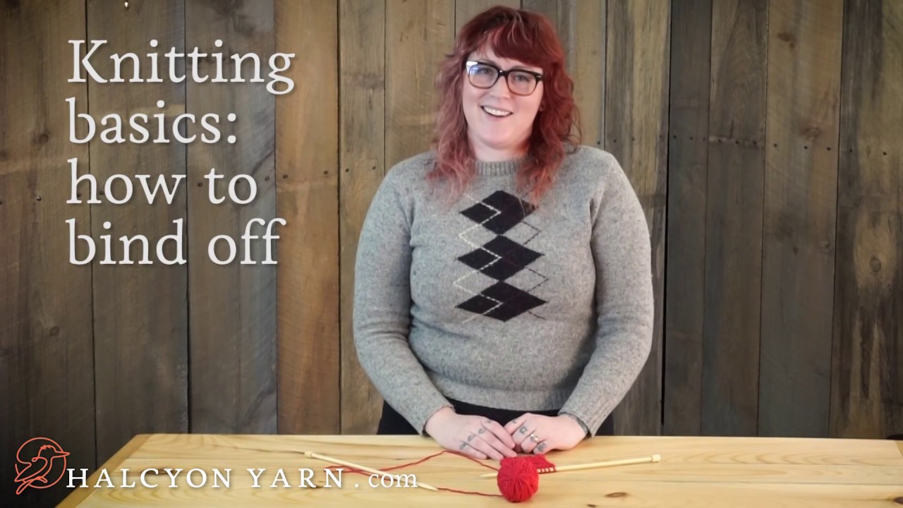 Binding off: knitting basics, easy and fun!