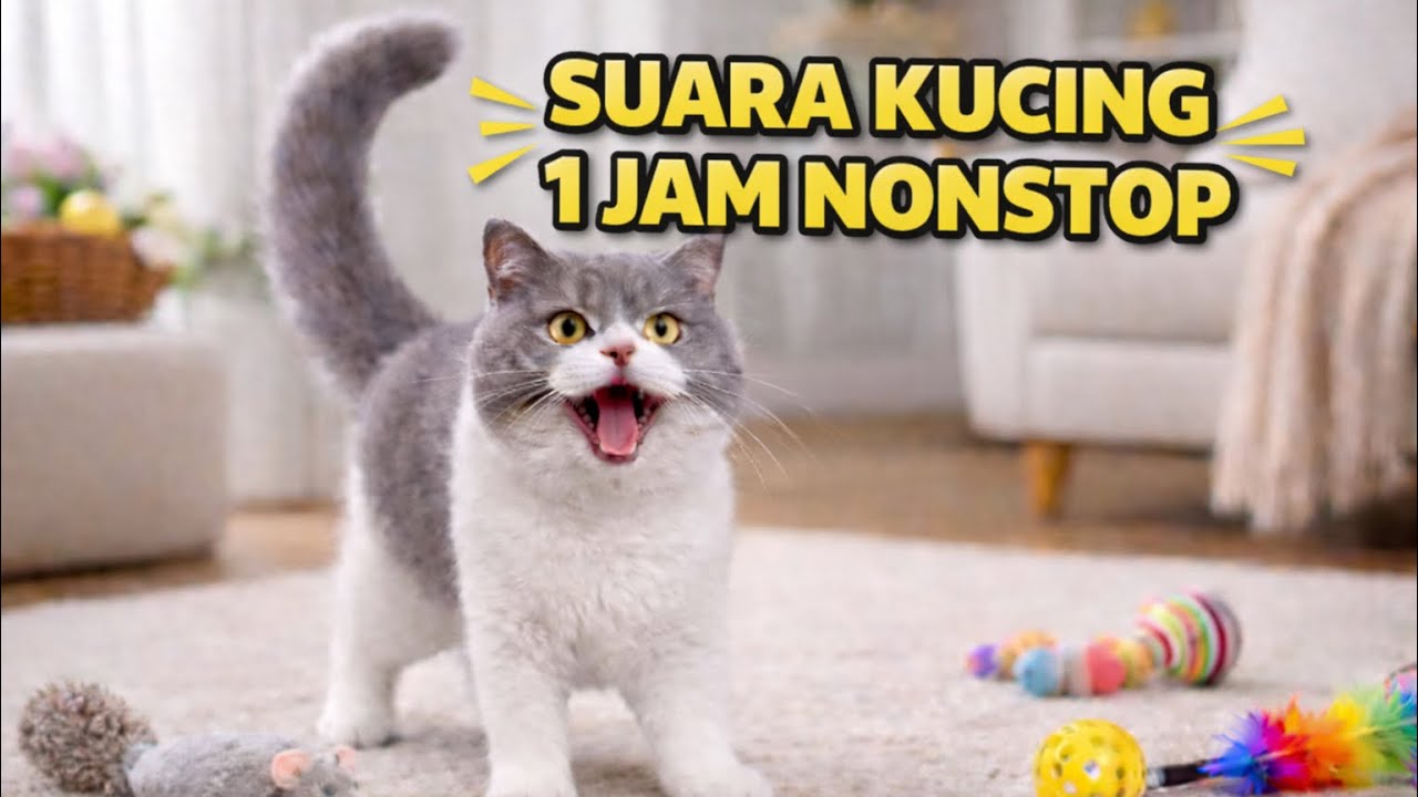 SUARA KUCING 1 JAM NONSTOP