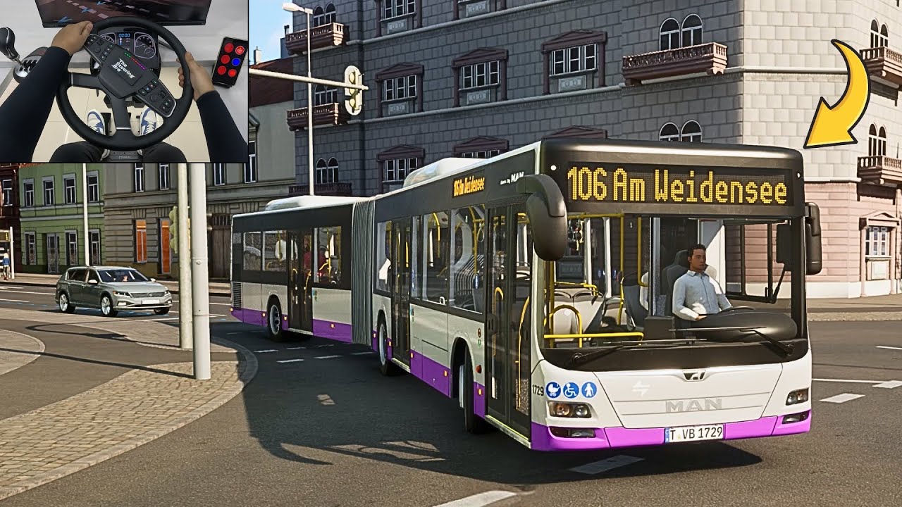 Realistic Bus Simulator 2025 - City Transport Simulator: Bus | Steering Wheel Gameplay