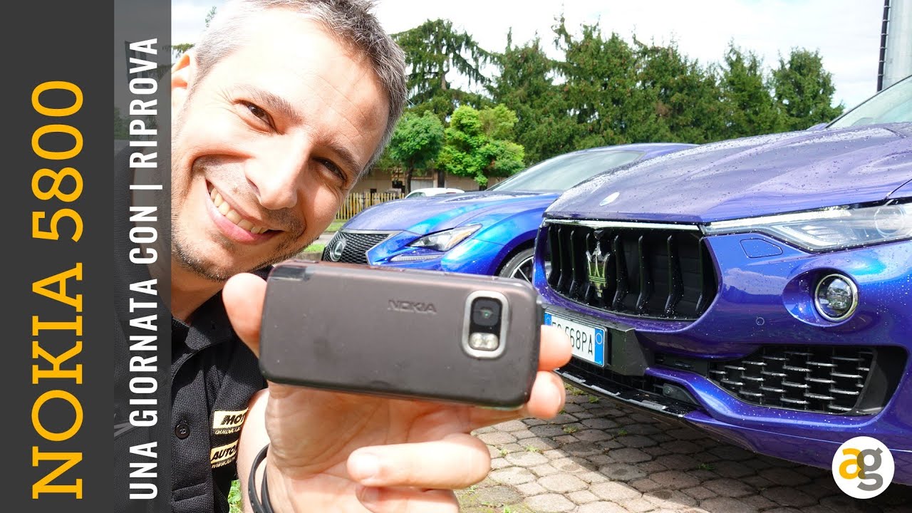 Una GIORNATA con NOKIA 5800 tra una sgommata e una MASERATI LEVANTE. RETROPROVA
