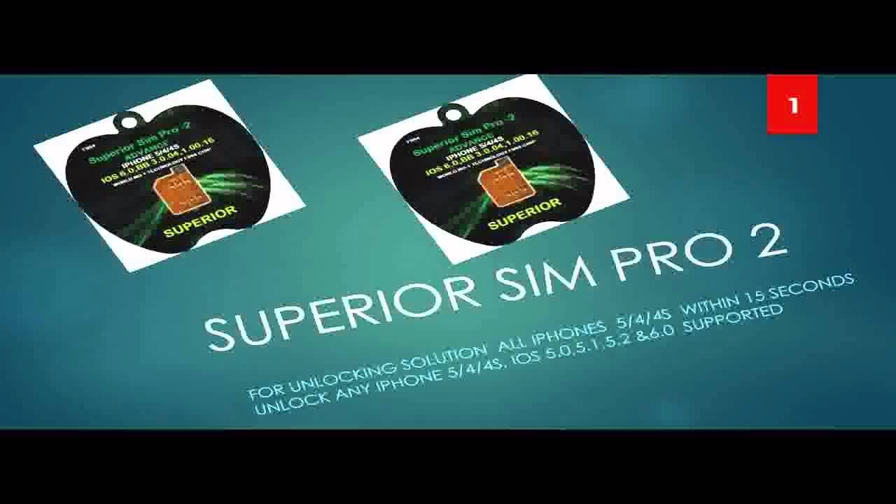 Superior Sim Pro Working With IPhone 4 Bb 04.12.01  Proof Here