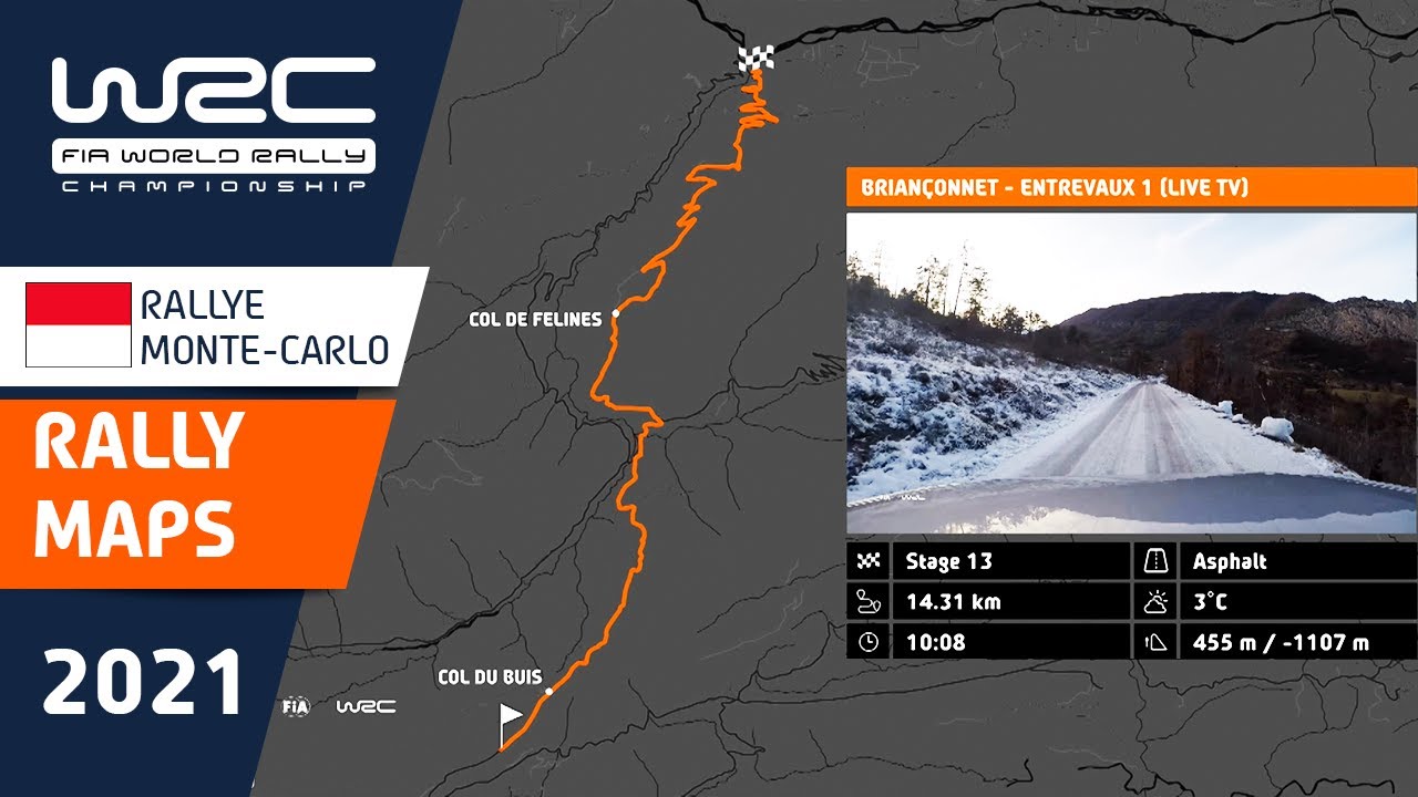 WRC 2021: Rally Maps | Rallye Monte-Carlo 2021