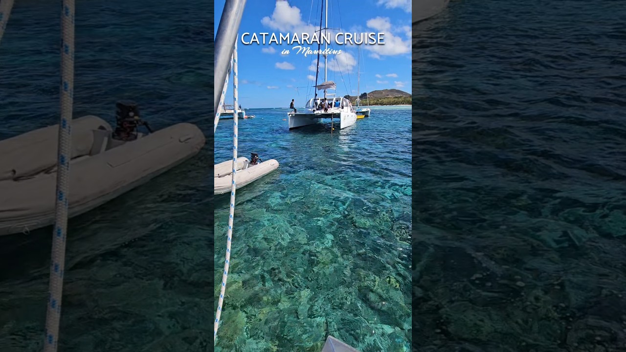 Best day sailing on a Catamaran Cruise in Mauritius⛵ A must-try experience✨ #mauritius