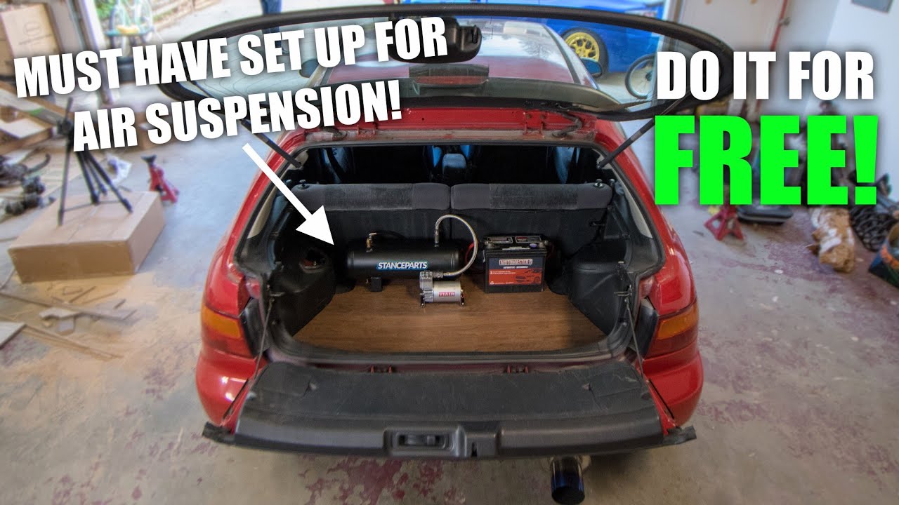 Wood Trunk & Air Tank Install! - EG Hatch 2.0
