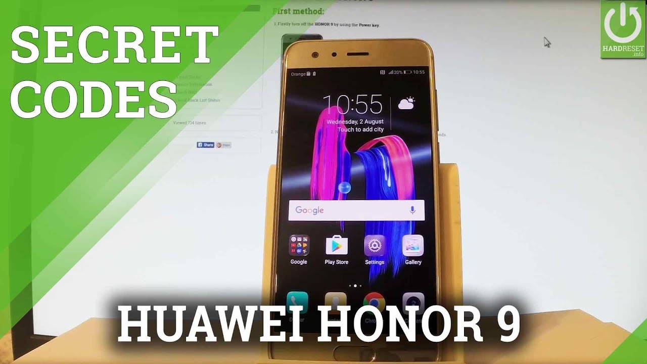 HONOR 9 Secret Code / Advanced Options / Hidden Menu
