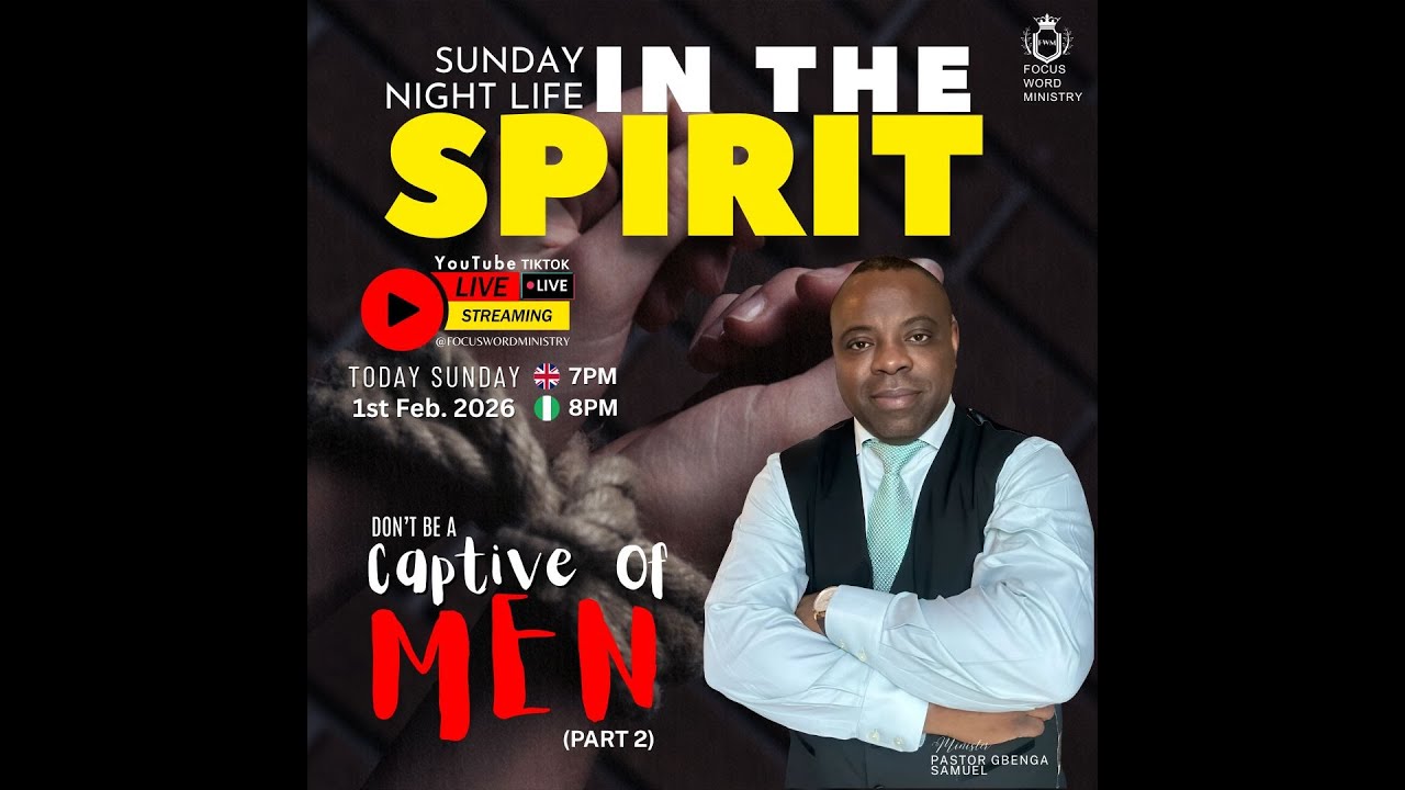 Dont Be  CAPTIVE OF MEN (Part 2)