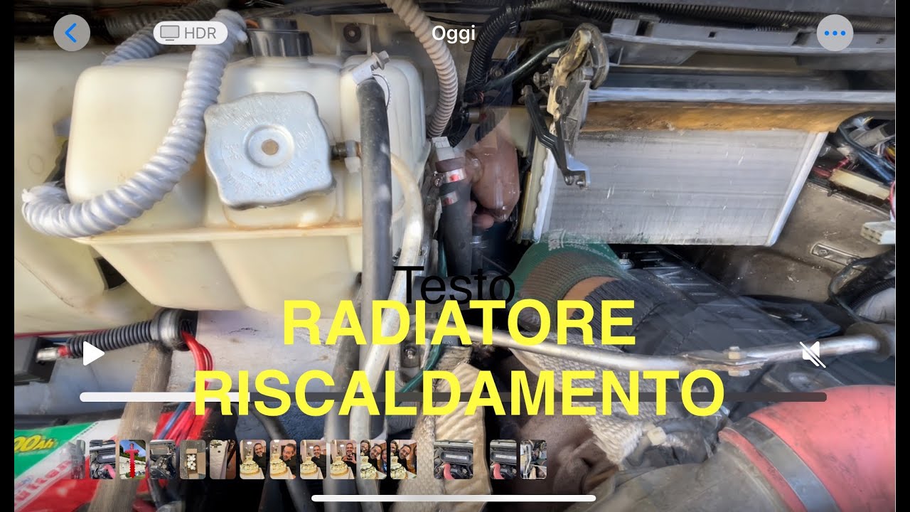 CAMPER DAILY SOSTITUZIONE RADIATORE RISCALDAMENTO