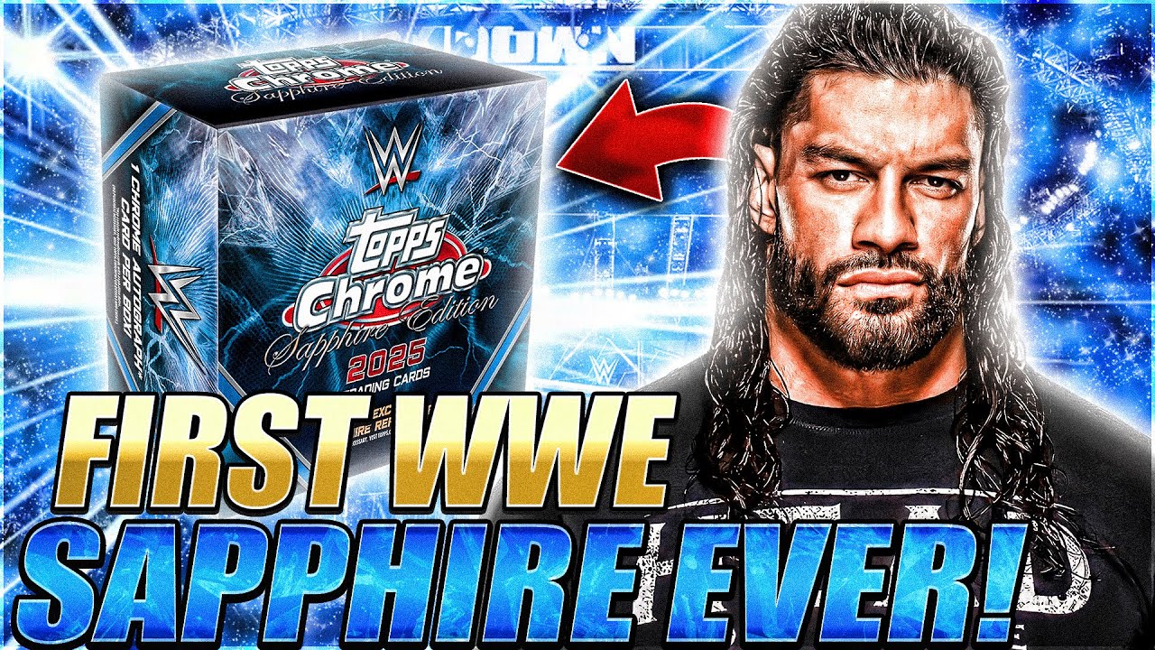 FIRST-EVER WWE SAPPHIRE BOXES! | 2025 Topps Chrome WWE Sapphire Review